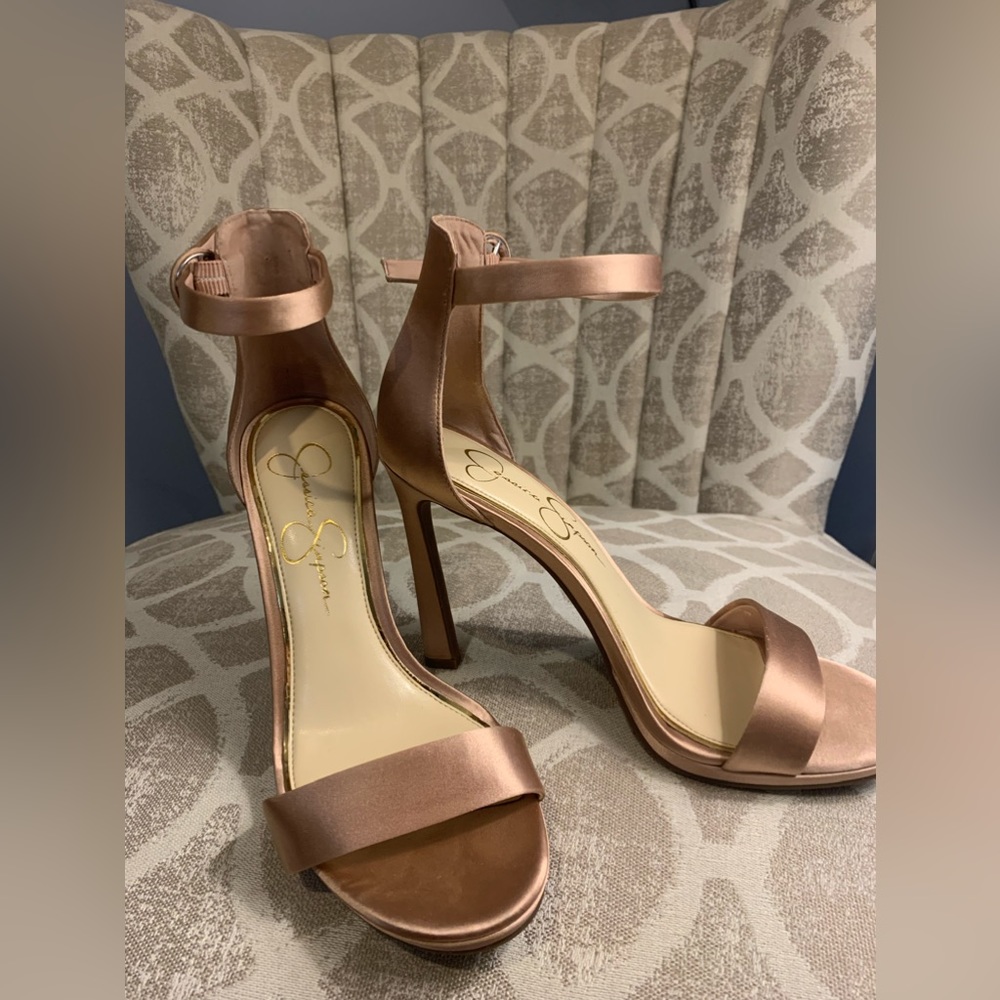 Jessica Simpson Champagne colored high heels